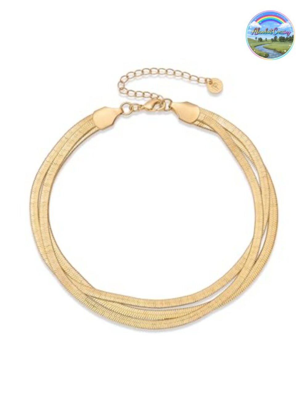 14K Gold Plated Chain Anklets for Women - Minimalist Link Ankle Bracelet -